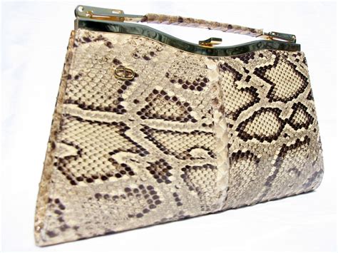 vintage dior snakeskin clutch|christian Dior handbags sale.